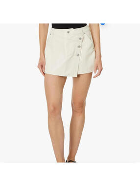 Free People Women's Wynne Vegan Skirt, Bone